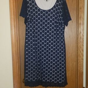 Plus Size Navy Dress